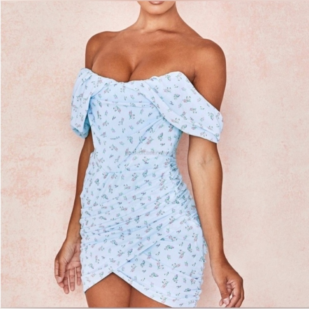 House of CB Luna light blue corset dress. Never worn